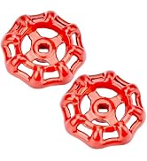 2pcs Outdoor Faucet Handle 6 x 6 mm Square Stem Hole Faucets Handles Replacement Parts Round Whee...