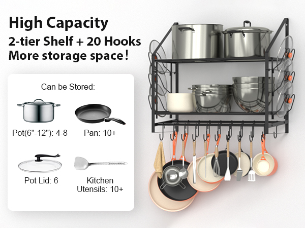 hanging pot rack
