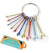 GOLD DEER 10 Pcs Color Plated Small Wrench Set Standard Metric 4-11mm Extra Slim Spanners Mini Wr...