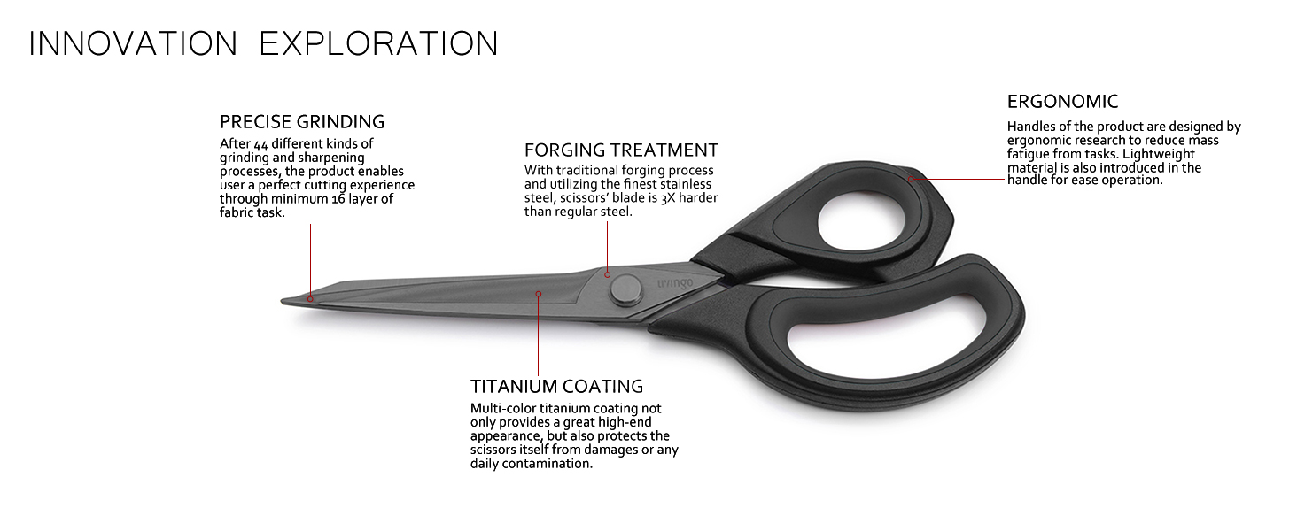 black fabric scissors