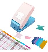 Tab Paper Punch - File DIY Tab Maker Puncher for Notebooks Calendars, Planners, or Albums for Scr...
