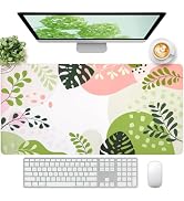FreeNook Cute Desk Mat, Desk Matt for Desktop, Leather Mouse Pad, Waterproof Large Keyboard Pad, ...