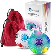 D-FantiX 2Pcs Rainbow Puzzle Ball, Brain Teasers Fidget Toys for Kids Ages 3+, Stress Reliever Ma...