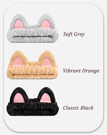 wash face makeup skincare spa headband hair accessories stocking stuffers cat cute stuff lovers mom