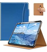 MoKo Case for iPad Air 13-inch (M4) 2026 / (M3) 2025 / (M2) 2024 with Pencil Holder & Hand Strap ...
