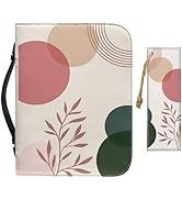 CRASPIRE Boho Leather Bible Cover with Bookmark for Bohemian Church Bible Case Large Waterproofin...
