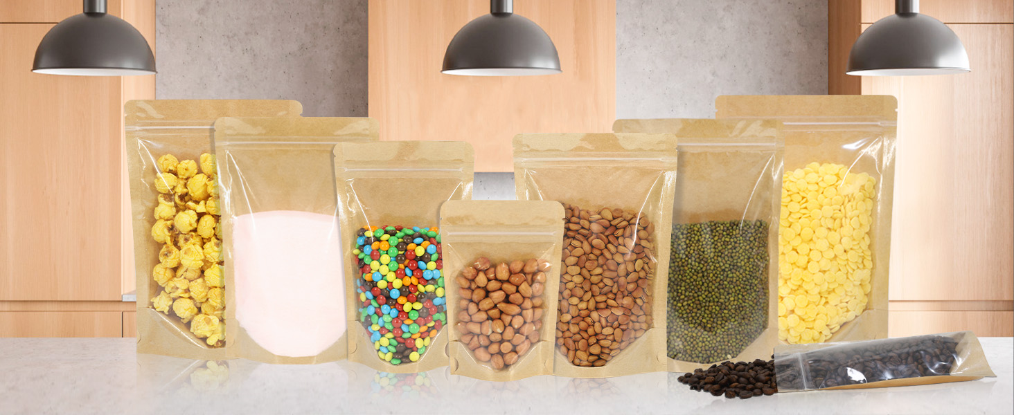 brown kraft bags