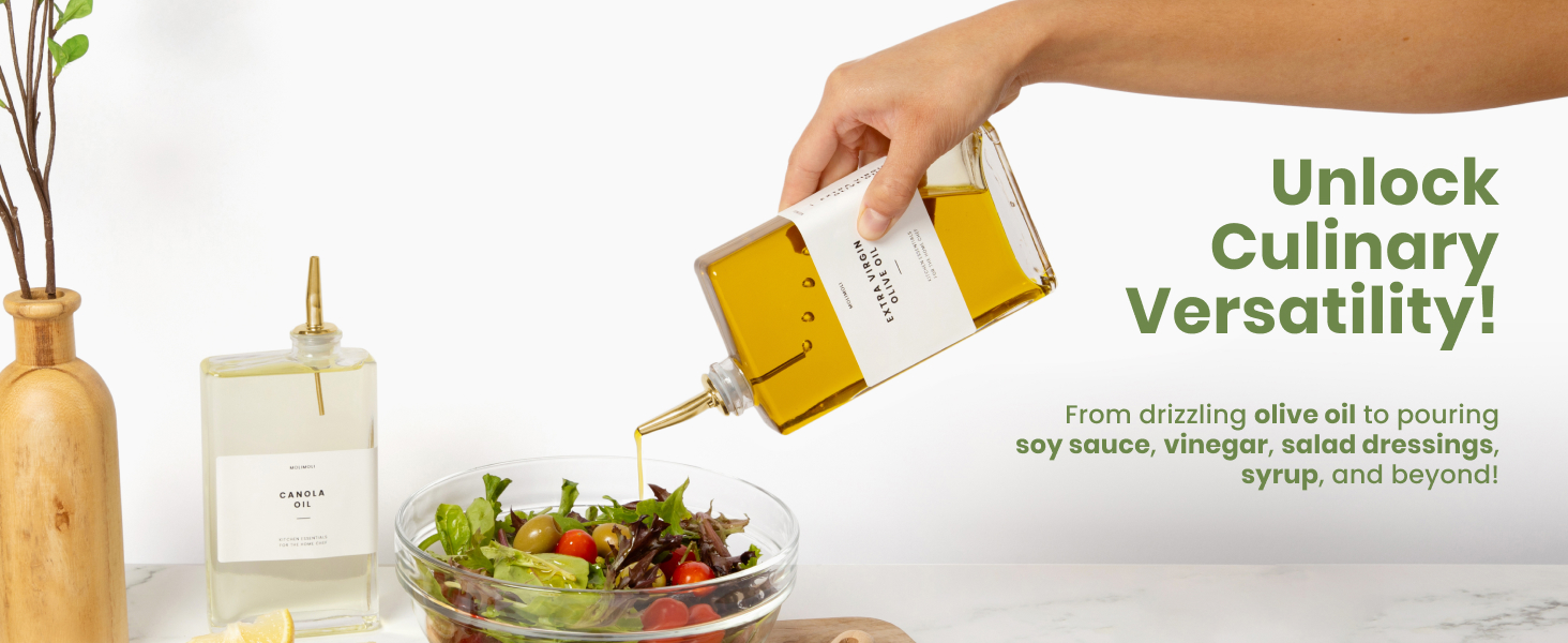 Premium Thin Oil Dispenser Bottles for Kitchen