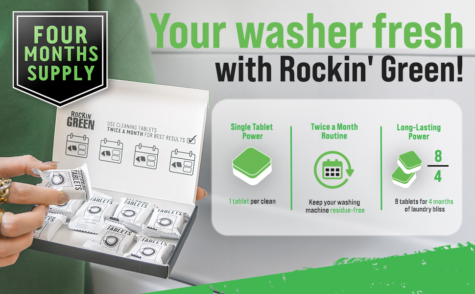 Your washer fresh with Rockin´ Green!