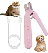 MEPEREZ an All-in-one Dog Nail Trimmer with Low Noise Design, Rechargeable, Cordless Electric Qui...