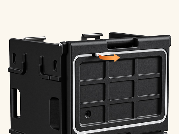 NT126-127Qt insulated food carrier with swivel casters