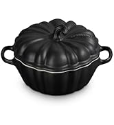 Le Creuset Stoneware Figural Pumpkin Petite Cocotte, 12 oz., Licorice