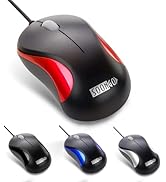Wired Mouse,Mini Optical Computer Mouse with Ergonomic Design for Laptop, Chromebook, PC, Desktop...