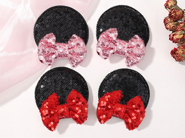 Sequin Bows Mickey mouse