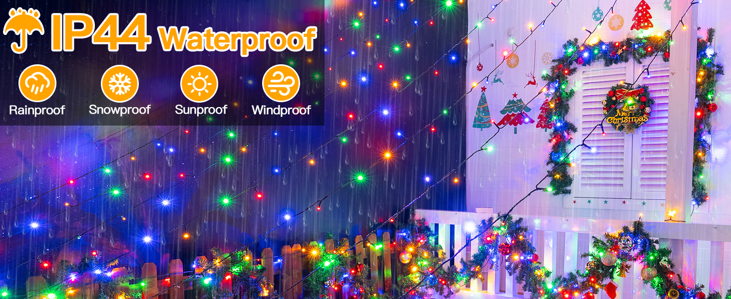led christmas lights outdoor waterproof