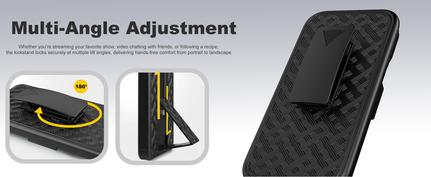 Ailiber Compatible for iPhone 17 Pro Max Case Holster with Screen Protector