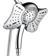 GRICH 2.5GPM Shower Head with Handheld Spray Combo: 2 in 1 Rainfall Shower Heads high pressure & ...