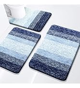 Arotive Bathroom Rugs Set 3 Piece, Extra Soft and Absorbent Bath Rugs, Machine Wash Dry Bath Mats...