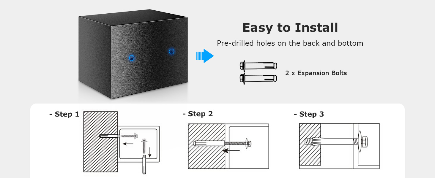 Bonsaii Safe Lock Box with Keys