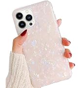 J.west Compatible with iPhone 16 Pro Case 6.3 inch,Sparkle Opal Glitter Translucent Clear Soft TP...