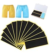 Axlksia 12 Pcs Quality Fingerboard Grip Tape and 2 Pcs Fingerboard Pants, 38 * 110mm Strong Adhes...
