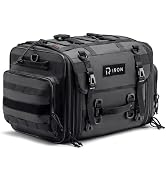 RIDEIRON Motorcycle Tail Bag, Expandable Motorcycle Travel Luggage Bags 40L-60L, Waterproof Rear ...