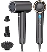 Mythsight StyleVibe High-Speed Ionic Hair Dryer with 3 Magnetic Attachments | 500 Million Negativ...