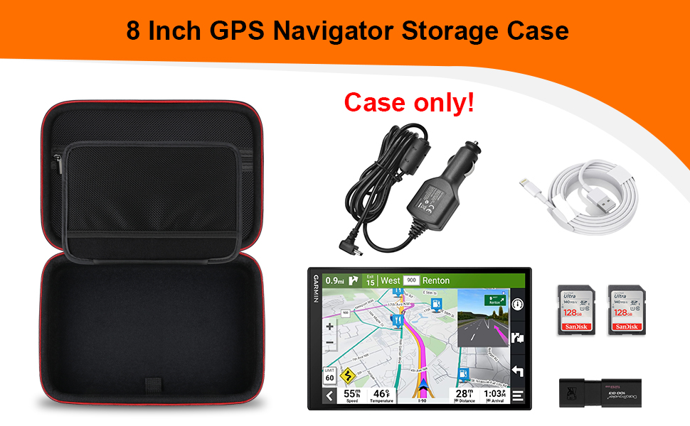Garmin DriveSmart 86 / Garmin dezl OTR800 / dezl OTR810 / Garmin RV 890 / RV 895 GPS Case