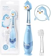 Papablic Toddler Sonic Electric Kids Toothbrush for Ages 1-3 Years, Baby Electric Toothbrush with...