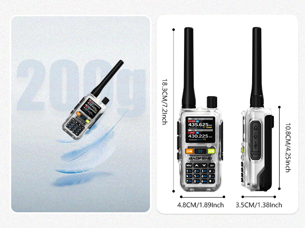 05 BAOFENG uv-5r mini Transparent size