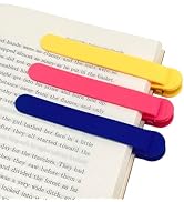 3Pcs Automatic Bookmark, Silicone Smart Book Marks for Reading Women, Men, Kids,Cute Unique Book ...