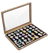 CollectHall Enamel Pin Display Case, 14" X 9" Shadow Box for Disney Pins, Pin- Collection Holder,...