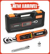 coobeast Digital Torque Wrench 1/4 Drive Electronic Torque Wrench with Preset Value(0.33-22.1 Ft....