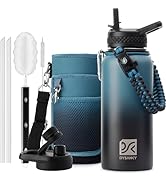 DYSANKY Insulated Water Bottle 32oz - Multiple Insulation Vacuum Sealed Thermos- Portable Sports ...