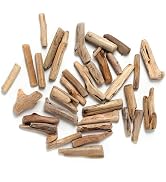 20 Pcs Wood Natural Driftwood Pieces Branch Slices Craft Sticks Beach Decor for Manufacture DIY G...