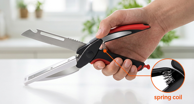 kitchen scissors with cutting board food scissors salad scissors veggie chopper vegetable chopper