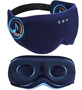 Sleep Mask with Headphones Bluetooth 5.4, TOPOINT 3D Eye Mask Blackout with Soft Bamboo Cotton fo...