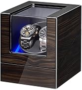 ANWBROAD Watch Winders for Automatic Watches, New Ebony-Colored Piano Lacquer Automatic Watch Win...