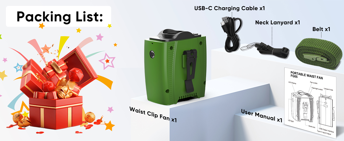 portable neck fan