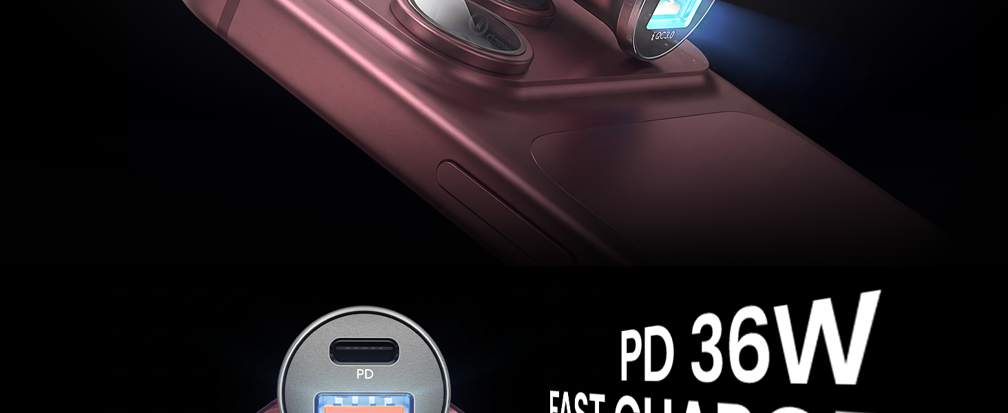 Usb c car charger adapter