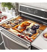 HOMETITUTE Cat Chef Stove Covers 28x20 Diatomite Heat Resistant Mat