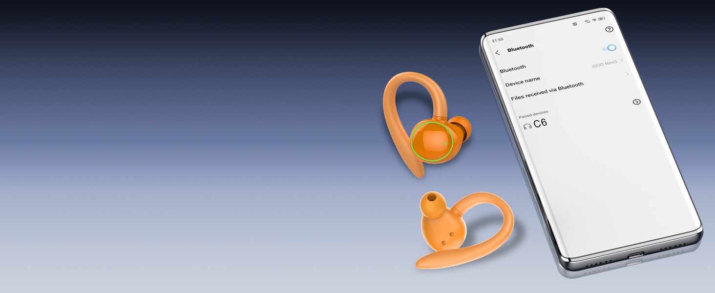 open ear earbuds over the ear earbuds bluetooth headphones earbuds