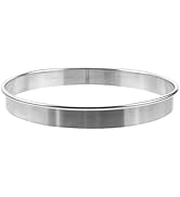 DOITOOL 7 Inch Cake Ring Round Cookie Cutters, Stainless Steel Pastry Ring Mold, Biscuit Cutter f...