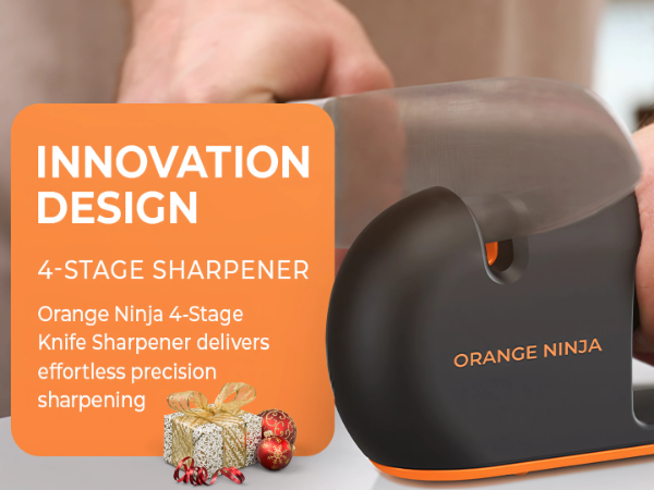 Orange Ninja Knife Sharpener afilador de cuchillos amolador de cuchillos manual afilador de