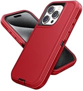 Jelanry Compatible with iPhone 15 Pro Max Case Heavy Duty Protective Rugged Phone Case, Full Body...
