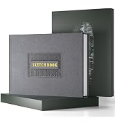 CAGIE Hardcover Sketch Book for Drawing, Mixed Media Sketchbook 120lb/200 GSM, 9" x 12" Lay-Flat ...