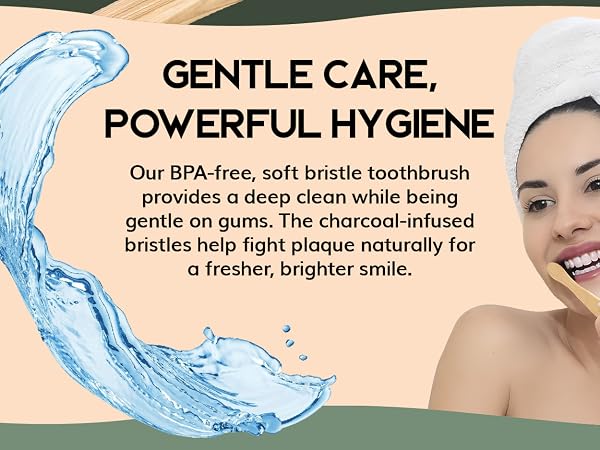 Greenzla Natural Bamboo Toothbrushes, travel toothbrush set, travel kit, soft bristle toothbrush