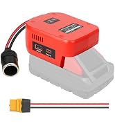 QSDXNYDC 18V to 12V Step-Down Converter for Milwaukee M18 18V for Power Battery Adapter Wheel, DC...