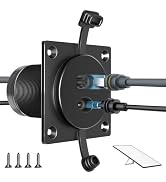 IXMGA RV 2 in 1 Pass Through RJ45 & DC Wall Socket for Starlink Mini Gen3/4 | Shielded CAT6 Ether...