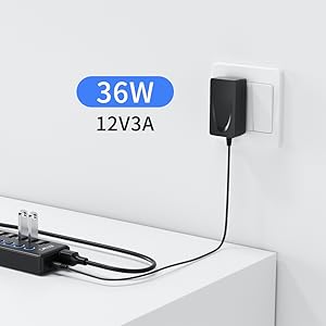 USB Hub Powered 12V/3A